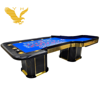 Roulette de casino professionnelle YH 96 pouces fabriquée en Chine avec pédale dorée