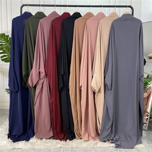 6493# Abaya Women Muslim Dress <b>Kaftan</b> Casual Abaya Dubai Long Sleeve More Colors Islamic Clothing Wholesale - Product Image 4