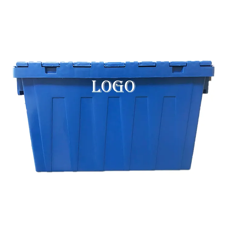 60L Kunststoff kisten billig Herstellung Großhandel Umsatz kisten große Logistik box zum Verkauf bewegliche Transport box mit Deckel