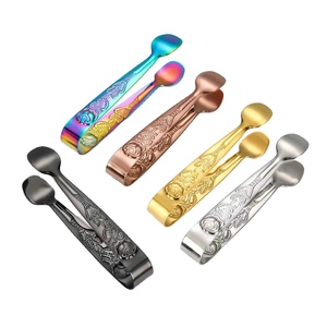 Rosette noire en acier inoxydable 304 petite <span class=keywords><strong>pince</strong></span> carrée <span class=keywords><strong>pince</strong></span> à bonbons barre seau à glace <span class=keywords><strong>pince</strong></span> à glace épaissie <span class=keywords><strong>pince</strong></span> à glace - Product Image 6