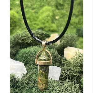 Colgante de Lápiz de Unakita, Ágata Mirani, Piedra Preciosa, Tema de Hadas, Decoración para el Hogar y Regalo, Excelente Precio, Gujarat - Product Image 1