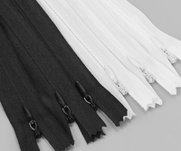 Usine Spot 3 #   Fermeture éclair invisible en nylon multicolore de 10 cm, écologique, personnalisable, à glissière unique, à extrémité fermée, pour robe, oreiller, sac