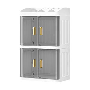 High-end קיבולת גדולה של היהירות אחסון שולחן עבודה עבור טיפוח העור קוסמטיקה משרד פלסטיק מארגן - Product Image 2