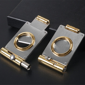 Cortador y Perforador de Cigarros 2 en 1 de Acero Inoxidable al por Mayor, 67*40mm |   Herramienta de Marca Privada con Logotipo Personalizado |   Yunang Smoking OEM - Product Image 6
