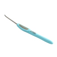 Crochets à crochetage de petite taille avec manche ergonomique, aiguilles à tricoter pour mains arthritiques, crochets en acier pour dentelle, différentes tailles