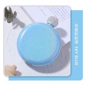 Mini Botella de Whisky de Acero Inoxidable, Botella Redonda para Vino, Recipiente para Licores, Accesorios para Bebidas - Product Image 3