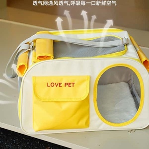 Sac de transport pour chien en tissu Oxford avec fenêtre en maille respirante, style tendance pour usage extérieur - Product Image 5
