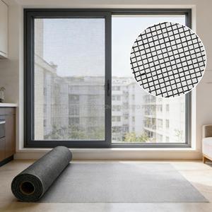 Malla <span class=keywords><strong>Mosquitera</strong></span> de Fibra de Vidrio Personalizable, 18*16 Mallas, Recubierta de Vinilo, Enrollable, Resistente a Desgarros, para Ventanas y Puertas - Product Image 1