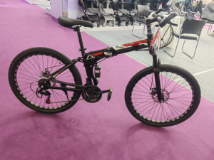 Vélo de montagne pliable avec frein à disque <span class=keywords><strong>VTT</strong></span> 21 vitesses 24/26 <span class=keywords><strong>pouces</strong></span> <span class=keywords><strong>cadre</strong></span> en acier - Product Image 2