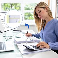 Carnet de factures autocopiantes 2 feuillets personnalisé avec logo Sky Sky-OP6171, lot de 2, format personnalisé, pour commandes de vente/achat, blanc canari, 50 jeux de formulaires NCR