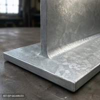 Poutre en T en acier au carbone galvanisé à chaud Q235, profil structurel en T pour la construction