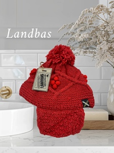 LANDBAS LUH-11606 Bonnet en laine tricoté avec oreilles rabattables 56-58CM Hiver décontracté pour femme - Product Image 5