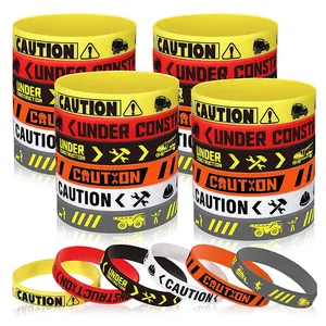Fabriek Aangepaste Veiligheidswaarschuwing Slogans Armband Siliconen Rubber Multi Kleuren Polsband Voor Tiener En Meisje