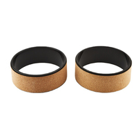 Ensemble de roues de yoga extensibles en bois avec logo personnalisé Kepler pour les exercices de yoga et de Pilates, roue de yoga en liège écologique et durable