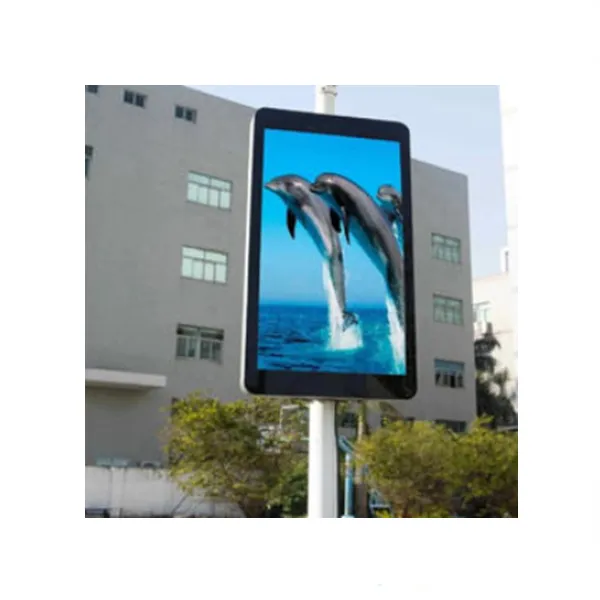 2022 newest coming street pole led programmable advertising digital video display board