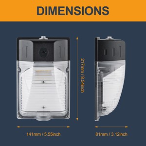 ETL chứng nhận mini LED Tường gói Ánh Sáng IP65 photocell đường phố Cách sử dụng hiên vườn Patio nhà để xe kho 3000K Nhiệt độ màu - Product Image 6