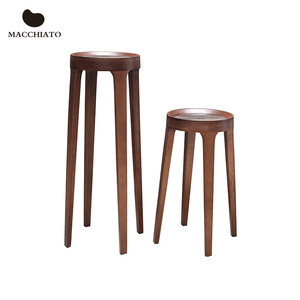 Set Tavolo da Pranzo Moderno Quadrato <span class=keywords><strong>Naturale</strong></span> e Semplice con Gambe in <span class=keywords><strong>Legno</strong></span>, Tavolino da Caffè, <span class=keywords><strong>Arredamento</strong></span> per <span class=keywords><strong>Soggiorno</strong></span> in <span class=keywords><strong>Legno</strong></span> Massello - Product Image 2