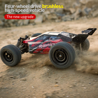 RTS SCY-16201PRO Coche RC sin Escobillas de 70 Km/H, Vehículo Todoterreno a Escala 1/16, 4WD 2.4Ghz, Coche de Carreras Eléctrico a Control Remoto, Juguetes para Regalo