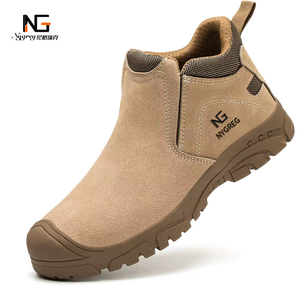 <span class=keywords><strong>Chaussures</strong></span> de sécurité anti-chaleur extrême <span class=keywords><strong>pour</strong></span> hommes, avec embout en acier, résistantes aux scories, neutralisant l'électricité statique, haute adhérence, vulcanisées - Logic Pro - Product Image 1
