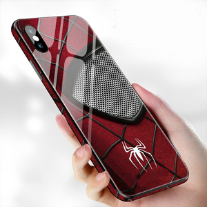Tùy chỉnh Đầy Đủ Cạnh Bao Phủ In Marvel Tempered Glass trường hợp điện thoại cho <span class=keywords><strong>iphone</strong></span> 6 7 8 xs xr - Product Image 3