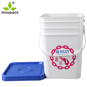 Joint de seau de peinture carré en plastique de 20L bon prix d'usine fabriqué en Chine - Product Image 2