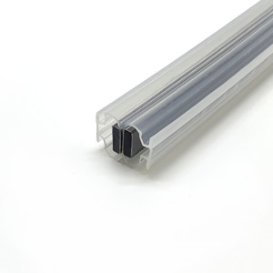 Tira de sellado de borde de plástico transparente impermeable, tapón de <span class=keywords><strong>ducha</strong></span>, puerta de vidrio, sello magnético de PVC, venta al por mayor - Product Image 1