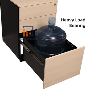 Hiện Đại 3-Ngăn Kéo Kim Loại Màu Trắng Di Động Tủ Hồ sơ Di Chuyển Bệ Cho Văn Phòng Nhà Phòng Ngủ Trường Khách Sạn Hội Thảo Bền Sắt - Product Image 2