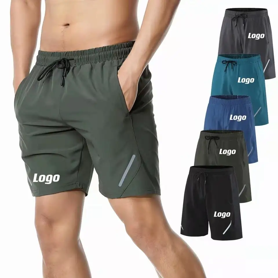 2022 new design multifunctional shorts customize men quick dry workout gym running jogging active sport shorts