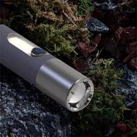 Lampe torche LED rechargeable P50+COB avec crochet et abat-jour, haute luminosité 1200mAh pour le camping en plein air, 4 modes