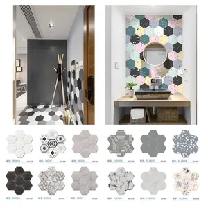 Telha e azulejo da parede 200x230mm, cozinha banheiro, sala de jantar, preto e branco antiderrapante