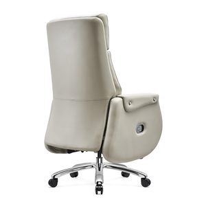 Best Price Soft <strong>Boss</strong> Manager Executive White Leather Ergonomic Revolving Recliner Swivel Office <strong>Chair</strong> With Footrest - Product Image 5