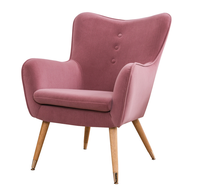 Velvet Pink Leisure Style Sessel Wohnzimmer möbel Wohnzimmer Stuhl