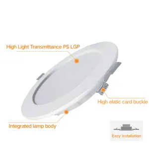 Lampu sorot Led 12W, lampu sorot bulat terpasang di permukaan downlight 3W 5W 7W 9W 12W 15w