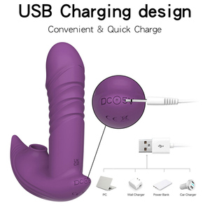OEM/ODM Purple USB <b>Rechargeable</b> Vaginal <b>Vibrator</b> Wearable Design for Adult Stimulation - Product Image 1