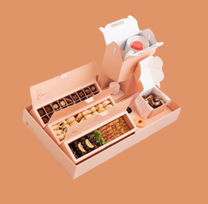 Tùy chỉnh in thiết kế các tông bao bì thực phẩm hộp riêng biệt phân chia bao bì phân vùng sóng dày giấy vận chuyển hộp - Product Image 2