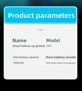 Q03 Tự Động Theo Dõi Người Giữ Điện Thoại 360 Độ Thông Minh Ảnh Tự Sướng Gimbal Ổn Định Chân Máy Monopod Gắn Vào Hợp Kim Nhôm Điều Khiển Cử Chỉ - Product Image 6