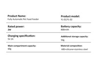 Distributeur automatique intelligent de nourriture pour poissons, OEM, direct usine, avec programmation quantitative, grande capacité, alimentation ponctuelle fixe pour aquarium et bassin ornemental