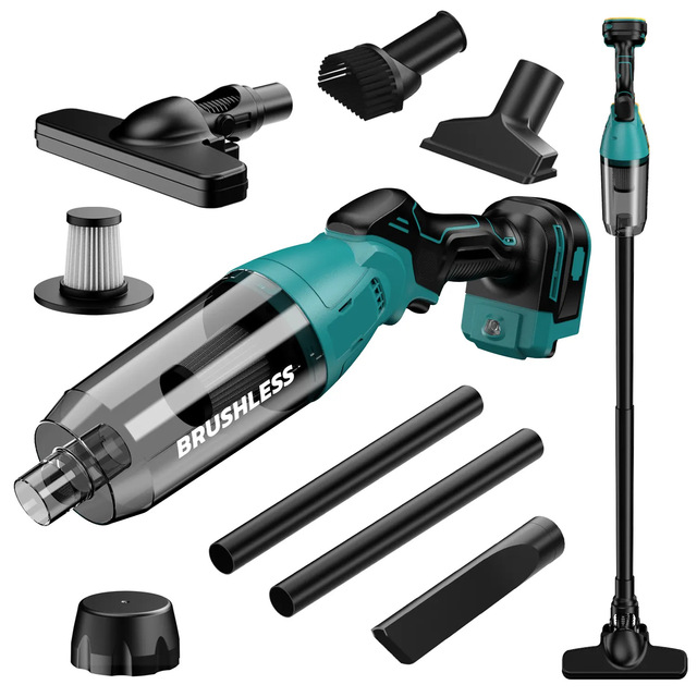 Convenient 20V Cordless Handheld Brushless Vacuum Cleaner Portable Wireless Design for Household and Car Tools