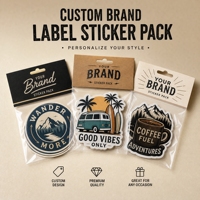 Impression personnalisée, étiquettes adhésives de haute qualité, durables, packs d'autocollants pour cartes, autocollants en vinyle imperméables, autocollants découpés sur mesure