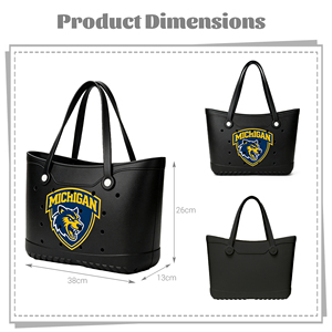 Sac à bandoulière léger en EVA de couleur unie, sac à main polyvalent à <span class=keywords><strong>large</strong></span> ouverture, durable, imperméable, grand sac fourre-tout de 15 pouces pour usage quotidien - Product Image 5