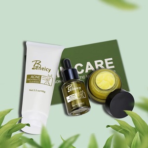 Ensemble de soins de la peau beauté personnalisé crème visage <span class=keywords><strong>anti</strong></span>-acné à l'acide salicylique <span class=keywords><strong>efficace</strong></span> pour l'élimination et la prévention - Product Image 2