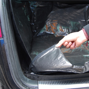 AUTOYOUTH PE Tarpaulin Car Trunk Mat Liner Waterproof Car <span class=keywords><strong>Protection</strong></span> Blanket for More Cleanliness in Your Car - Product Image 3