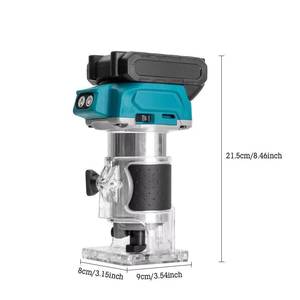 Fresadora Eléctrica Manual Multifunción con Batería de Litio, Fresadora Pequeña, Recortadora, Talladora de <span class=keywords><strong>Madera</strong></span> - Product Image 6