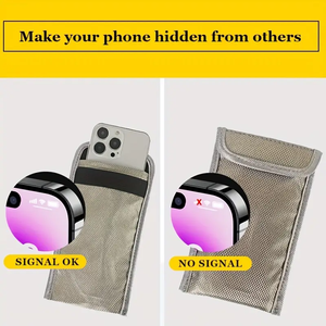 Biểu Tượng Tùy Chỉnh Tín Hiệu Chặn Chống-Hacking RFID Tín Hiệu Faraday Vải Túi EMF Điện Thoại Pouch Điện Thoại Tín Hiệu Chặn Túi Tay Áo Bìa - Product Image 5