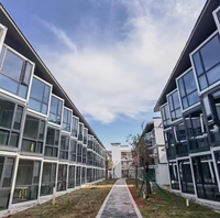 Dortoir de conteneur de personnel, mobile entièrement assemblé, maison de conteneur, maison préfabriquée, des escaliers externes peuvent être ajoutés