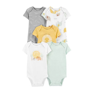 Body de Verano de Alta Calidad para Bebé, Paquete de 5 Piezas, Unisex, Mameluco para Recién Nacido - Product Image 5