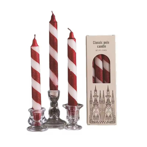 Nordic Style 20CM Spiral Rod Soy Wax Banquet Candle Creative Dining <b>Table</b> Atmosphere Arrangement for Christmas Bedroom - Product Image 6