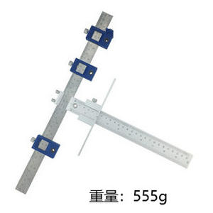 เครื่องมือช่วยเจาะรูสำหรับงานไม้ พร้อมไม้บรรทัดกำหนดตำแหน่ง สำหรับเจาะรูประตูตู้ - Product Image 3