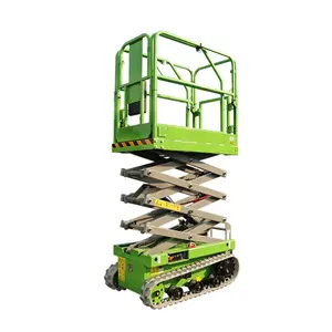 6m 8m 10m All Rough Terrain Electric Battery Powered Crawler lift tables Hydraulic Automatic Mobile Scissor Lift