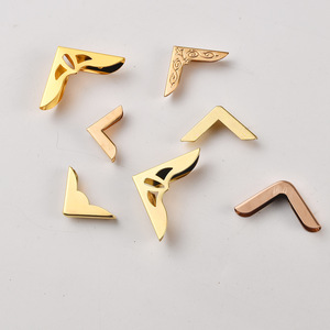 Metal Book <b>Corner</b> <b>Protectors</b> Chinese Style Decorative Hardware Durable Furniture Accessories Gold Rose Gold Finish - Product Image 4